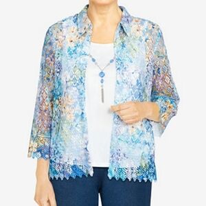 Alfred Dunner Lace blouse size PL